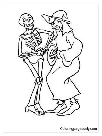 Sorceress Coloring Page Coloring Pages