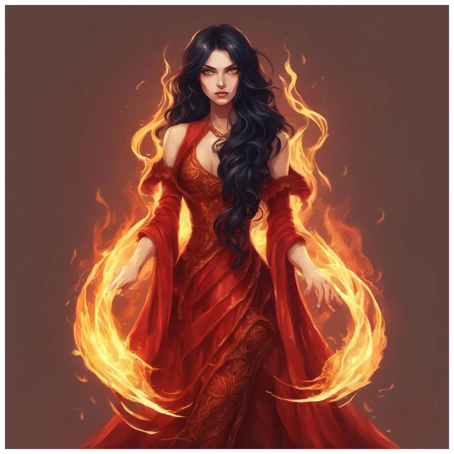 Fire Sorceress 1 by RavenJovan on DeviantArt
