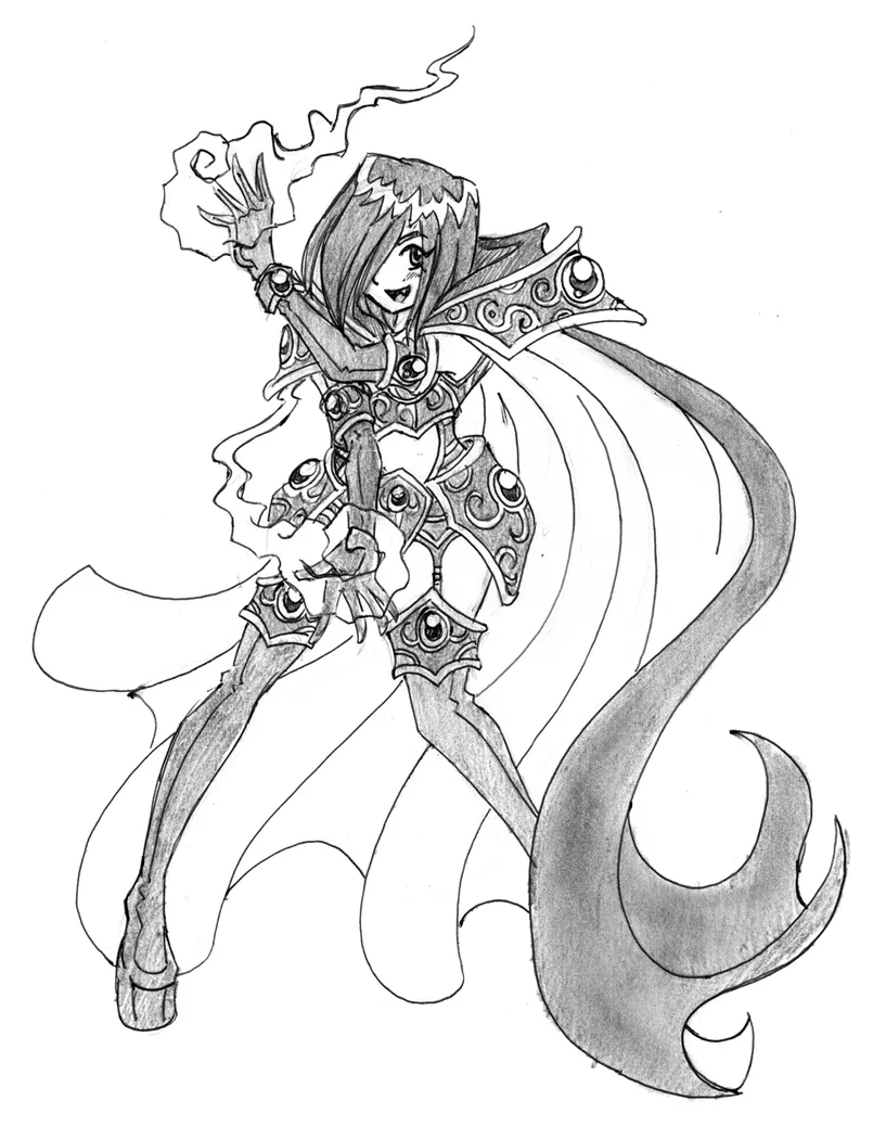 The Sorceress Vi - Fire Magic by Nico--Neko on DeviantArt