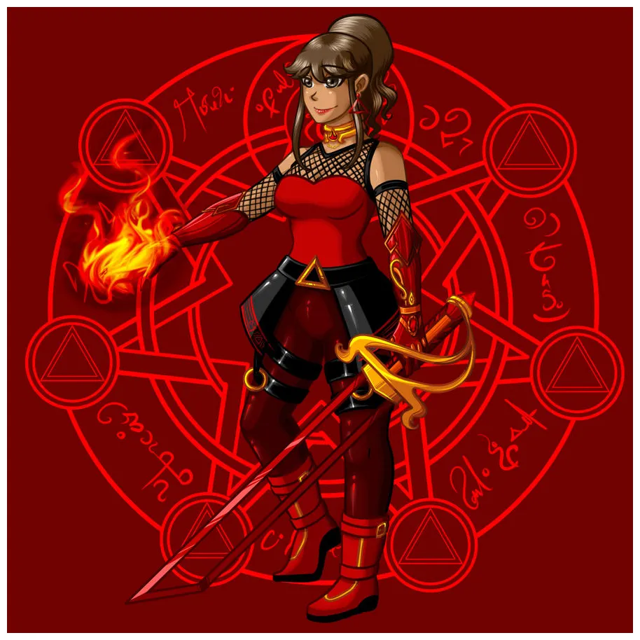 Fire Sorceress II by BLACKRACHEL on DeviantArt