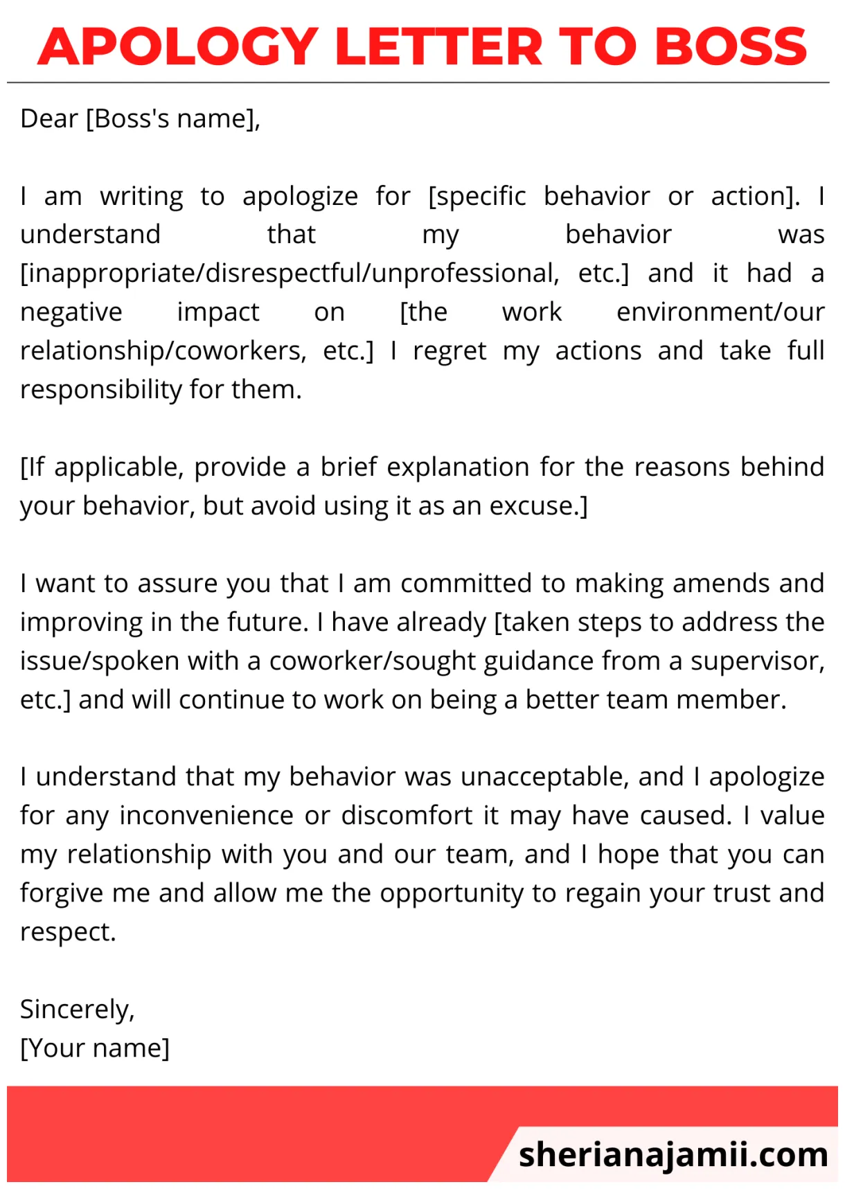 Apology letter to boss 2025 guide + free samples sheria na jamii