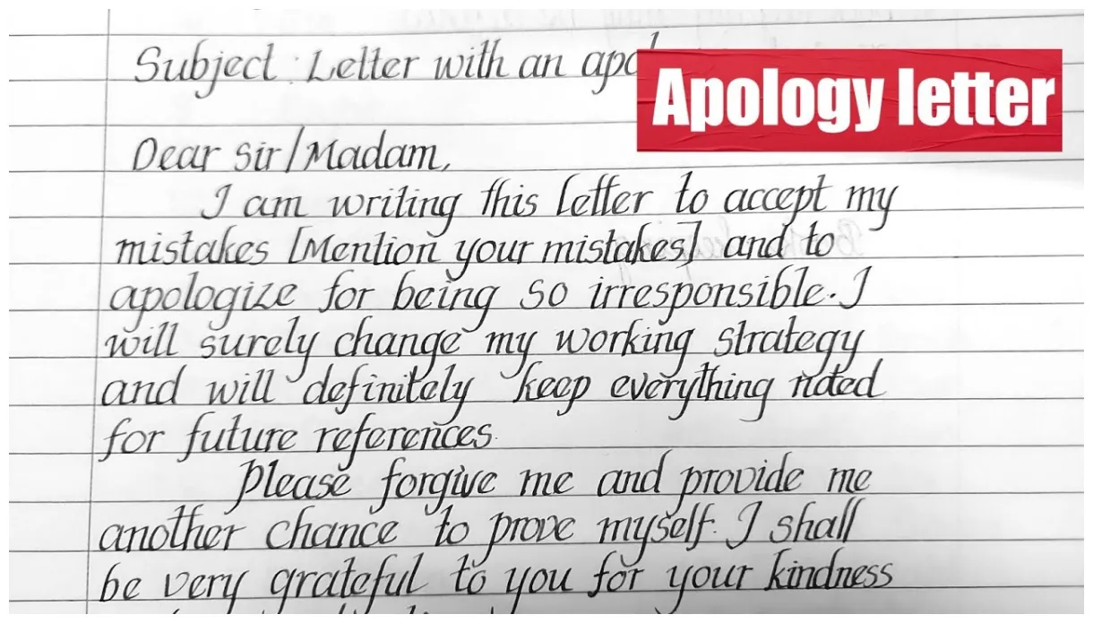 Apology letter for mistake apology letter to company how to write