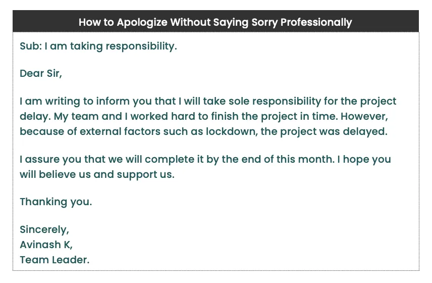 How to apologize for a mistake professionally a step-by-step guide
