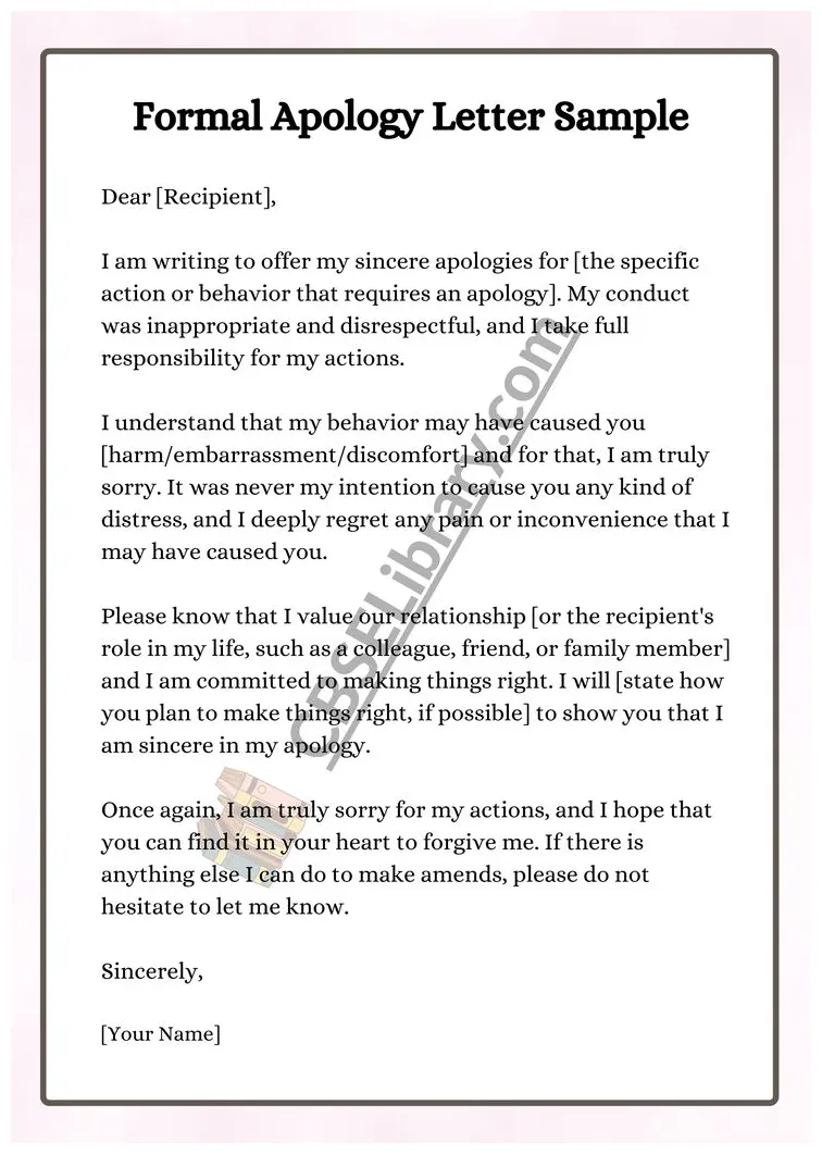 Apology letter format, samples, and how to write an apology letter