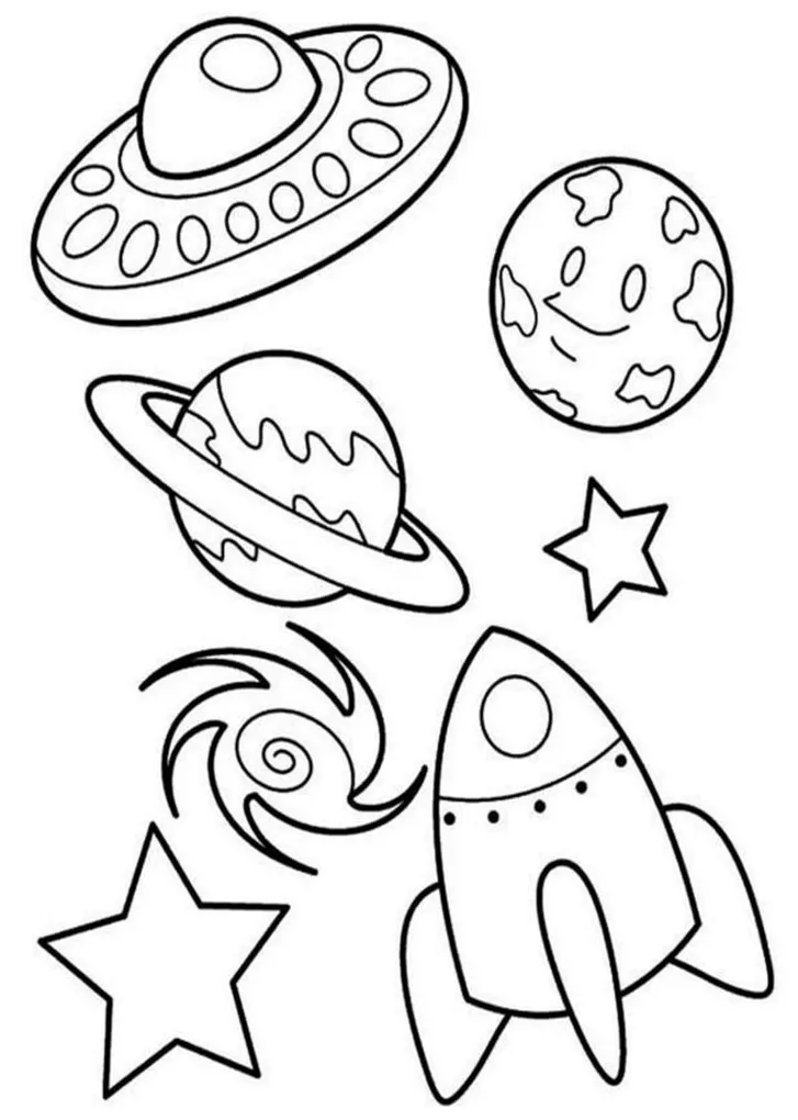 Free & easy to print space coloring pages tulamama printable coloring page