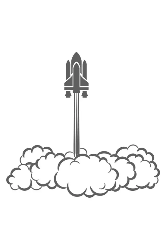 Coloring page space shuttle free printables img 25681