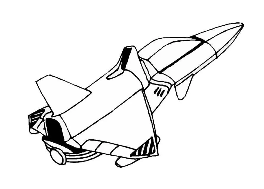 Coloring page space shuttle free printables img 8856
