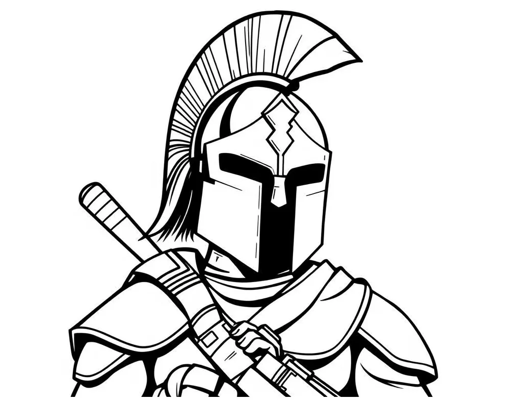 Knight coloring page free printable coloring page