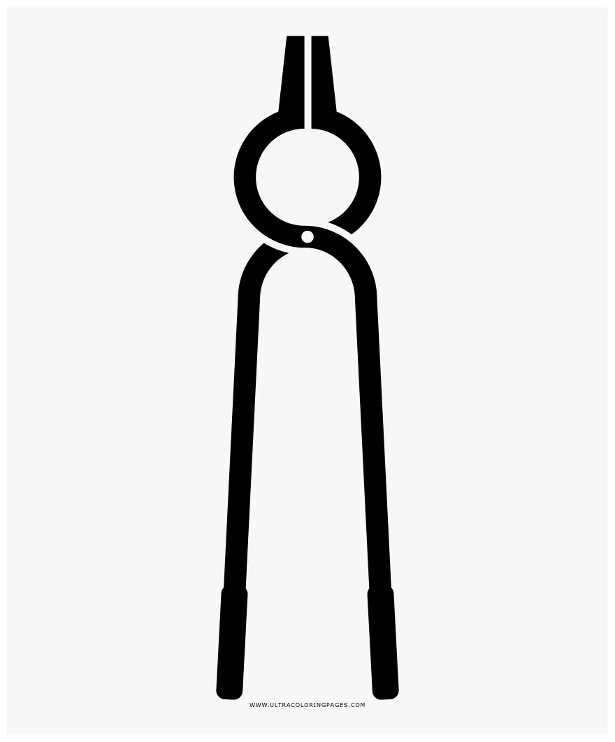 Tongs coloring page, png download , transparent png pngitem