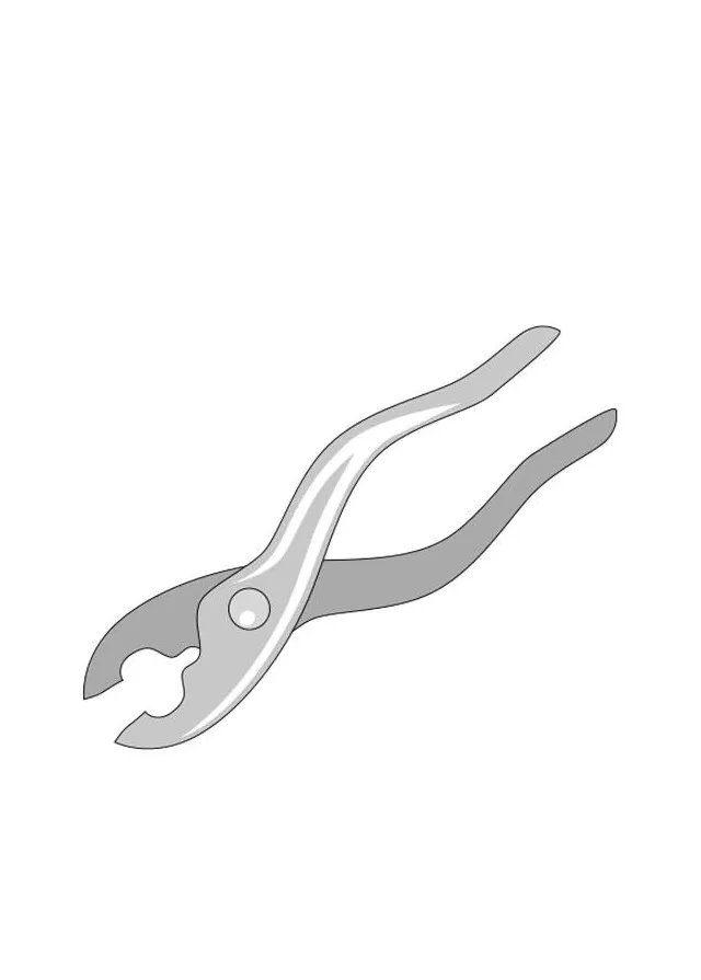 Coloring Page pair of tongs - Free printables - Img 19147