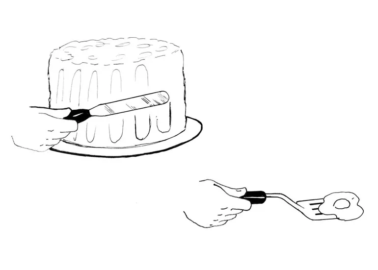 Coloring Page spatula - Free printables - Img 18861