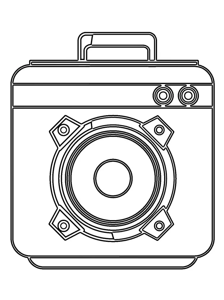 Speaker Coloring Pages - Lol Coloring Pages