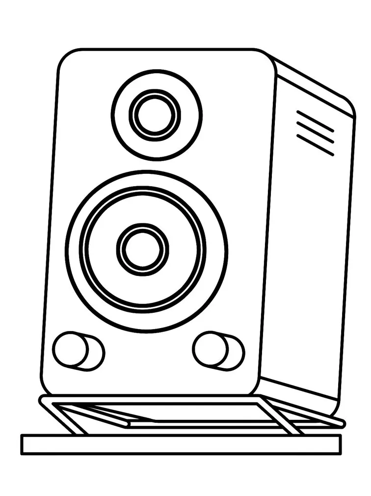 Speaker - Lol Coloring Pages | Coloring pages, Speaker, Color