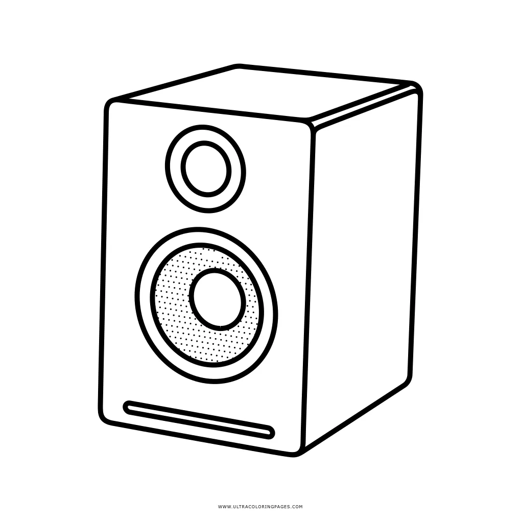 Speaker Coloring Pages - Coloring Nation