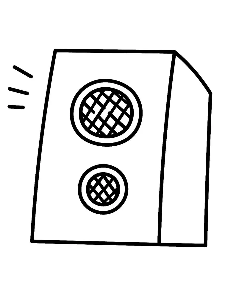 Speaker - Lol Coloring Pages | Coloring pages, Cute stickers, Color