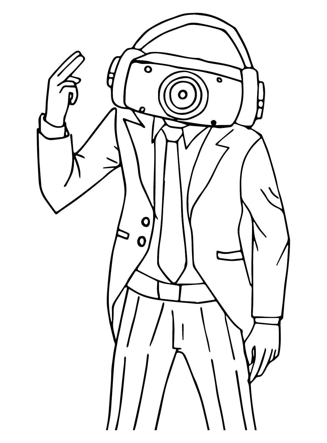 Speakerman Coloring Sheet - Free Printable Coloring Pages