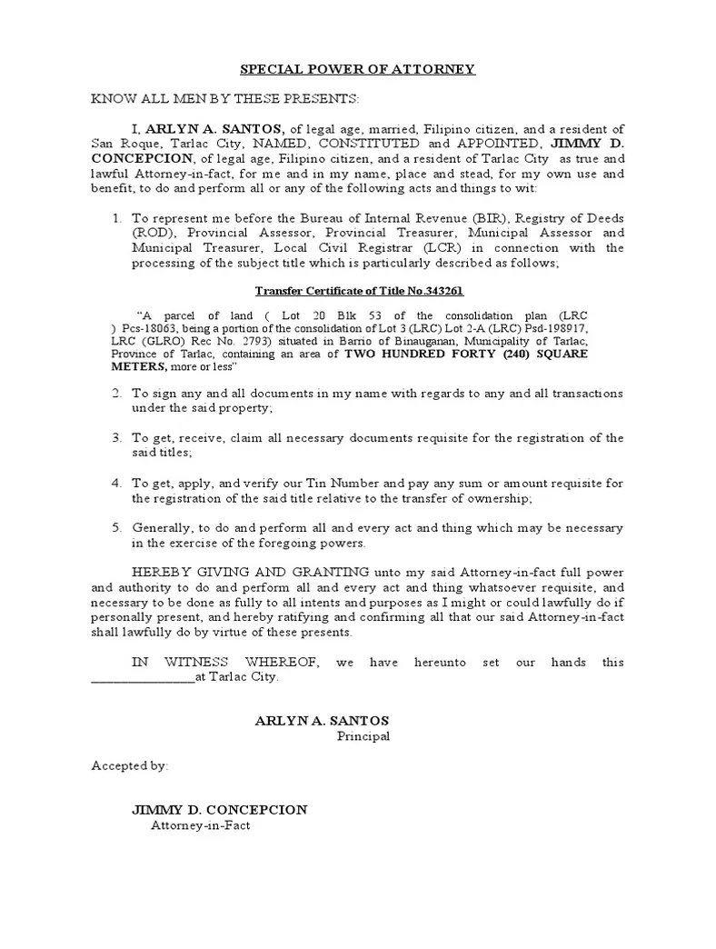 Pdf power of attorney law and economics