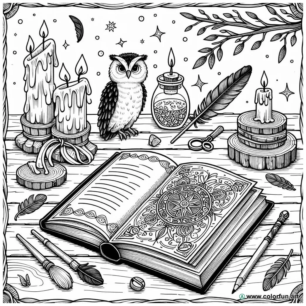 Spell coloring page download or print for free