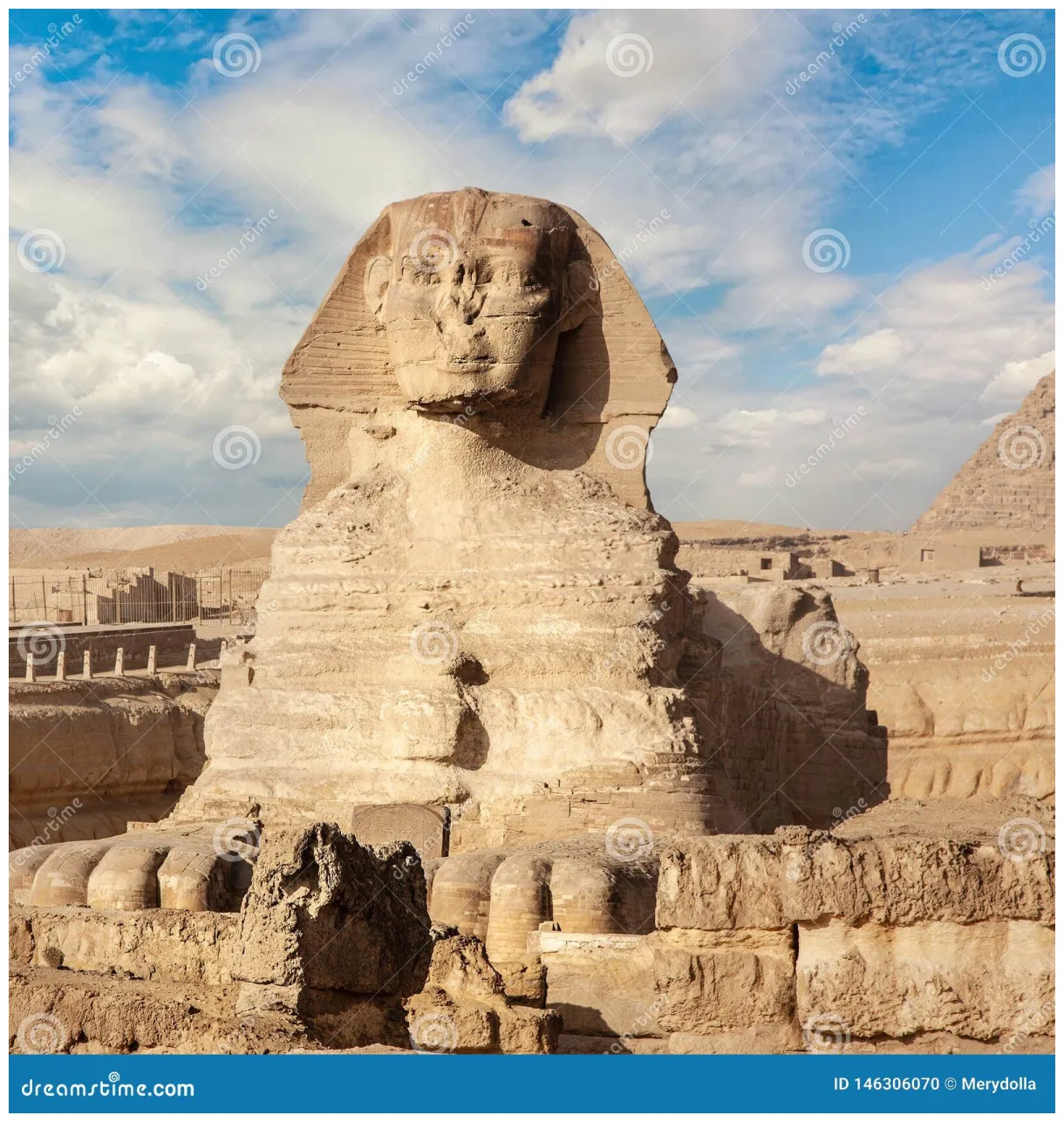 Le grand sphinx ? gizeh stock. du repère 146306070