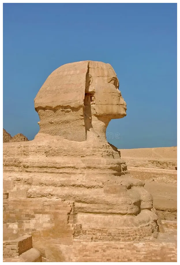 The sphinx stock . of face, looking, ancient 4314309