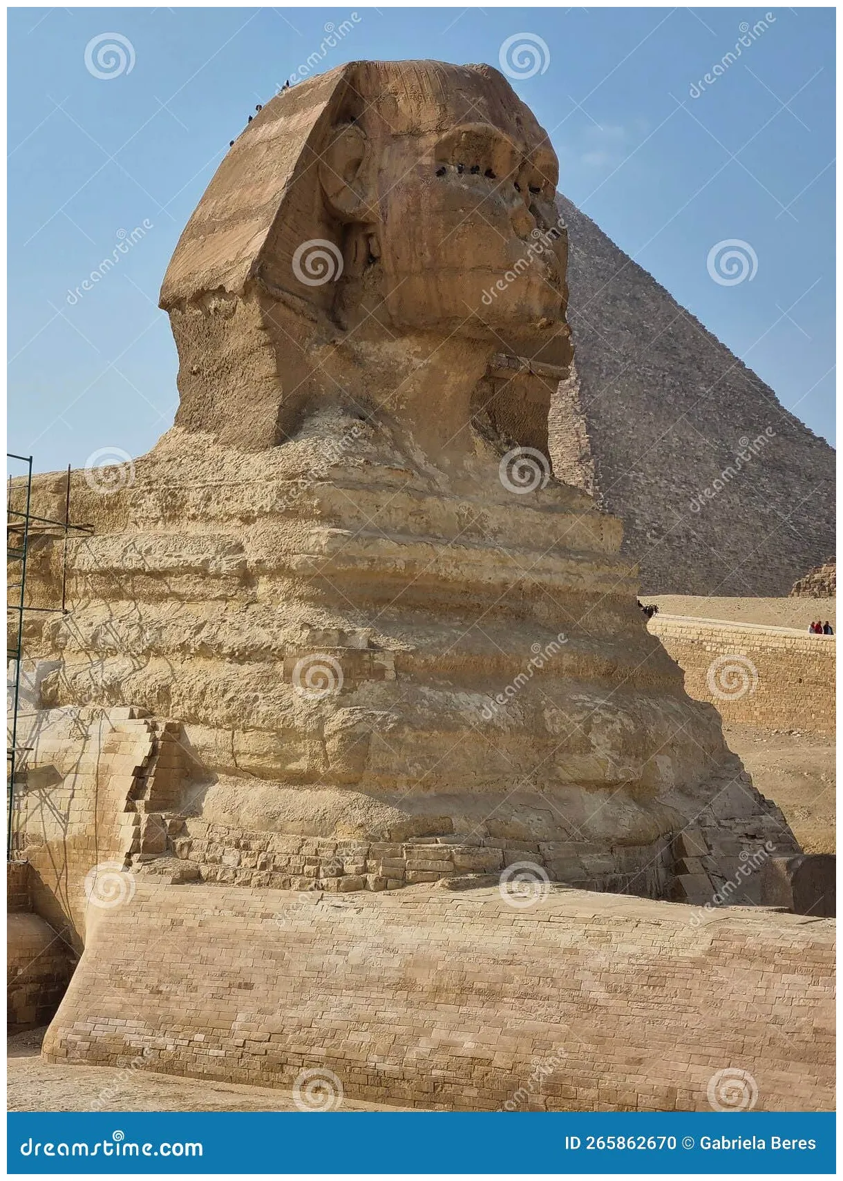Giza plateau at cairo, egypt. of culture