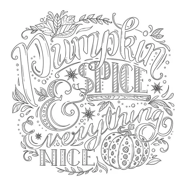 Spice coloring page etsy