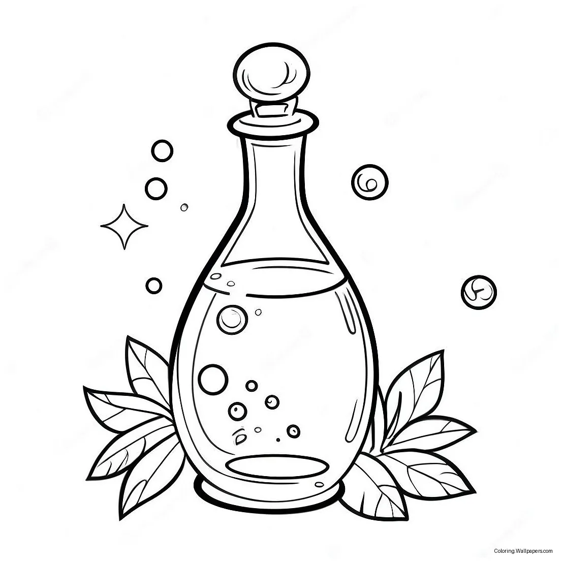 Magical potion bottle coloring page 23633-18661