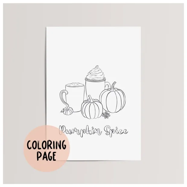 Spice coloring page etsy