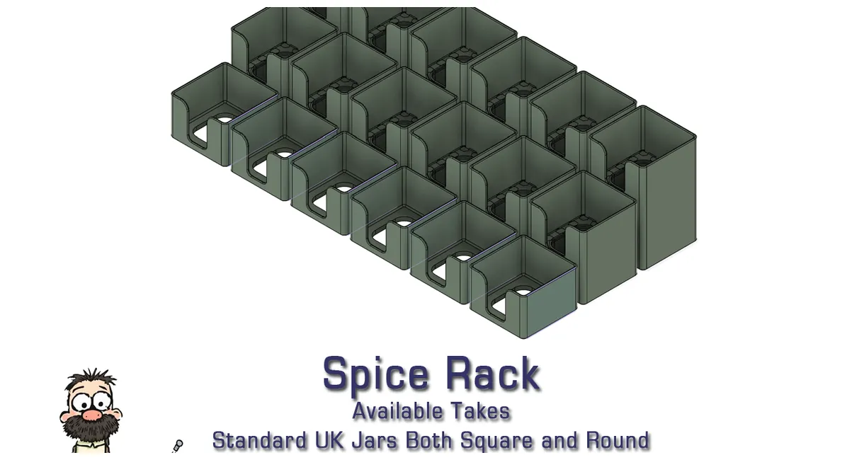 Spice Rack UK by Trickyhicky | Download free STL model | Printables.com
