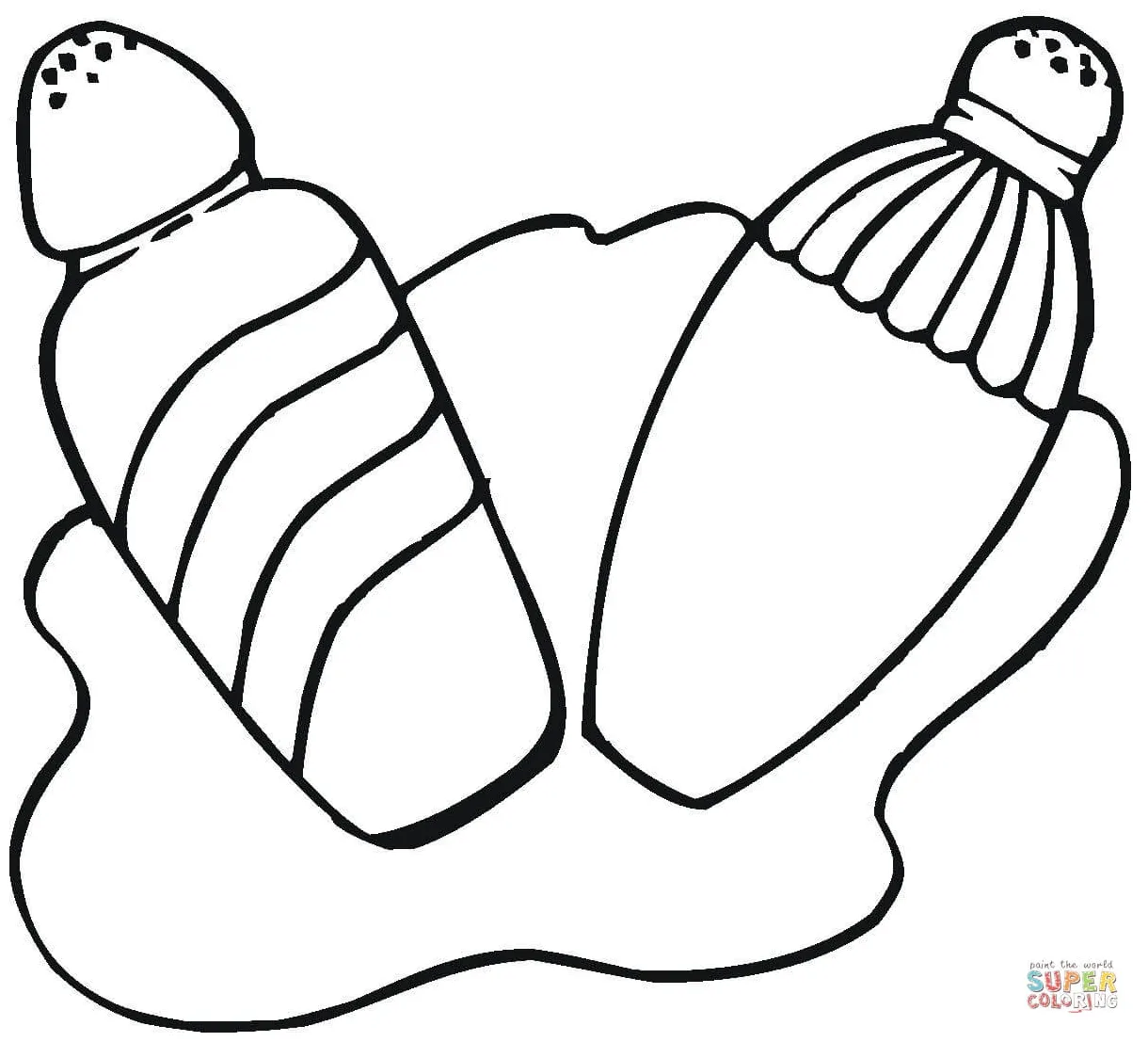 Salt and paper shakers coloring page free printable coloring pages