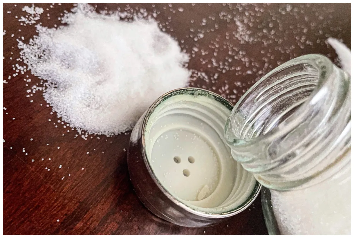 Spilled salt where the dogwood blooms