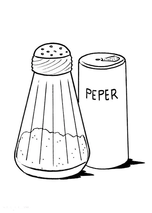 Coloring Page salt and pepper - Free printables - Img 8202