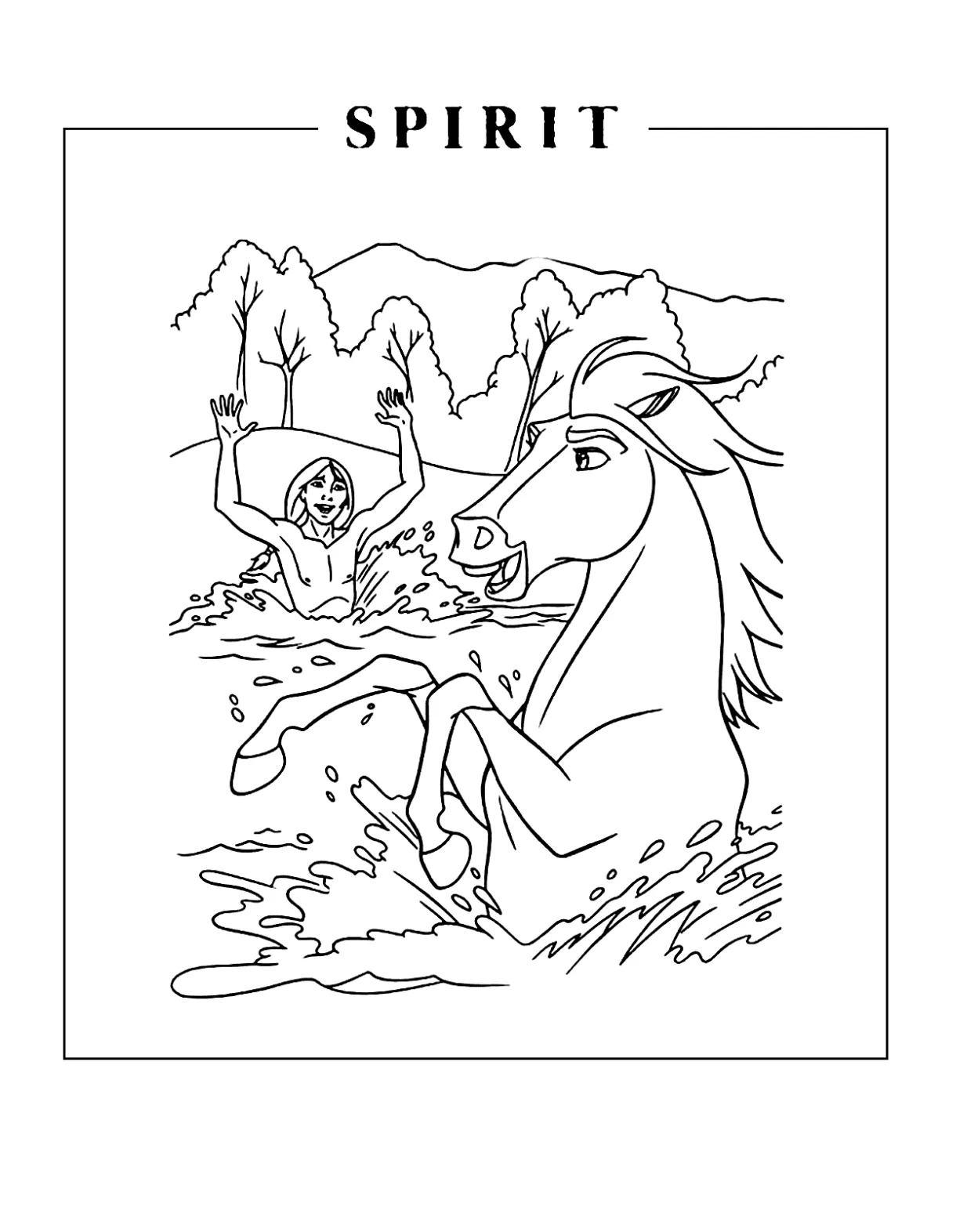 Spirit Coloring Pages – Printable Coloring Pages. FREE