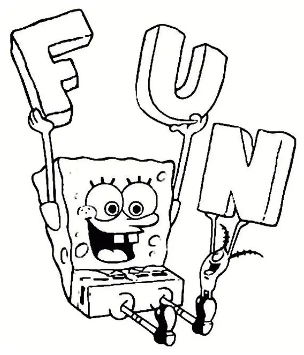 Kids-n-fun coloring page spongebob squarepants spongebob squarepants