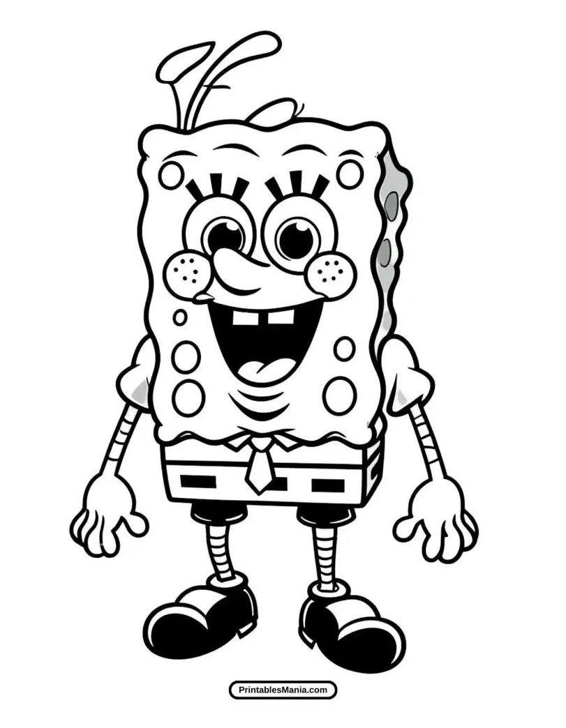Spongebob coloring pages printables mania