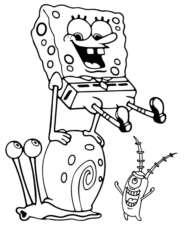 Spongebob coloring page
