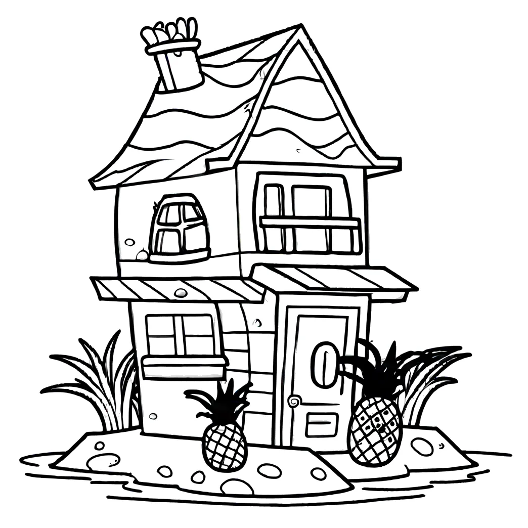 Bob sponge on pineapple house Lulu Pages