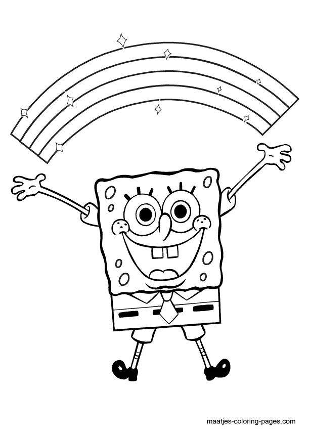 Spongebob squarepants coloring page