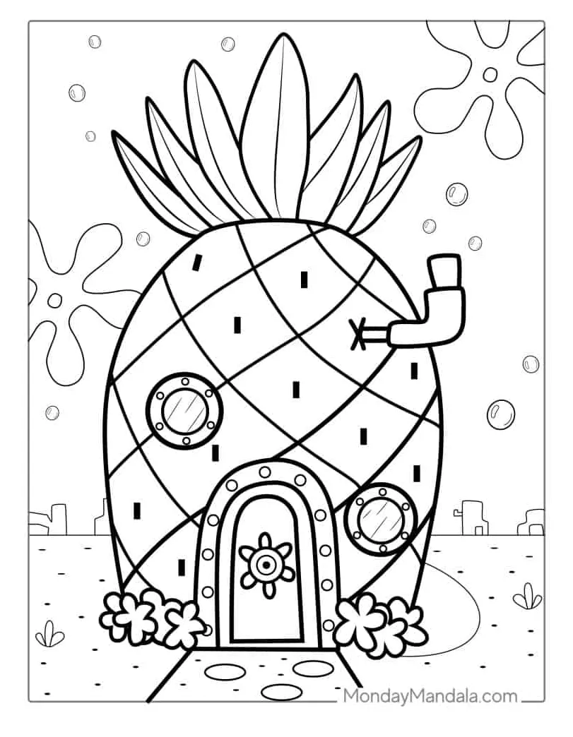 Spongebob squarepants free coloring pages [2025]