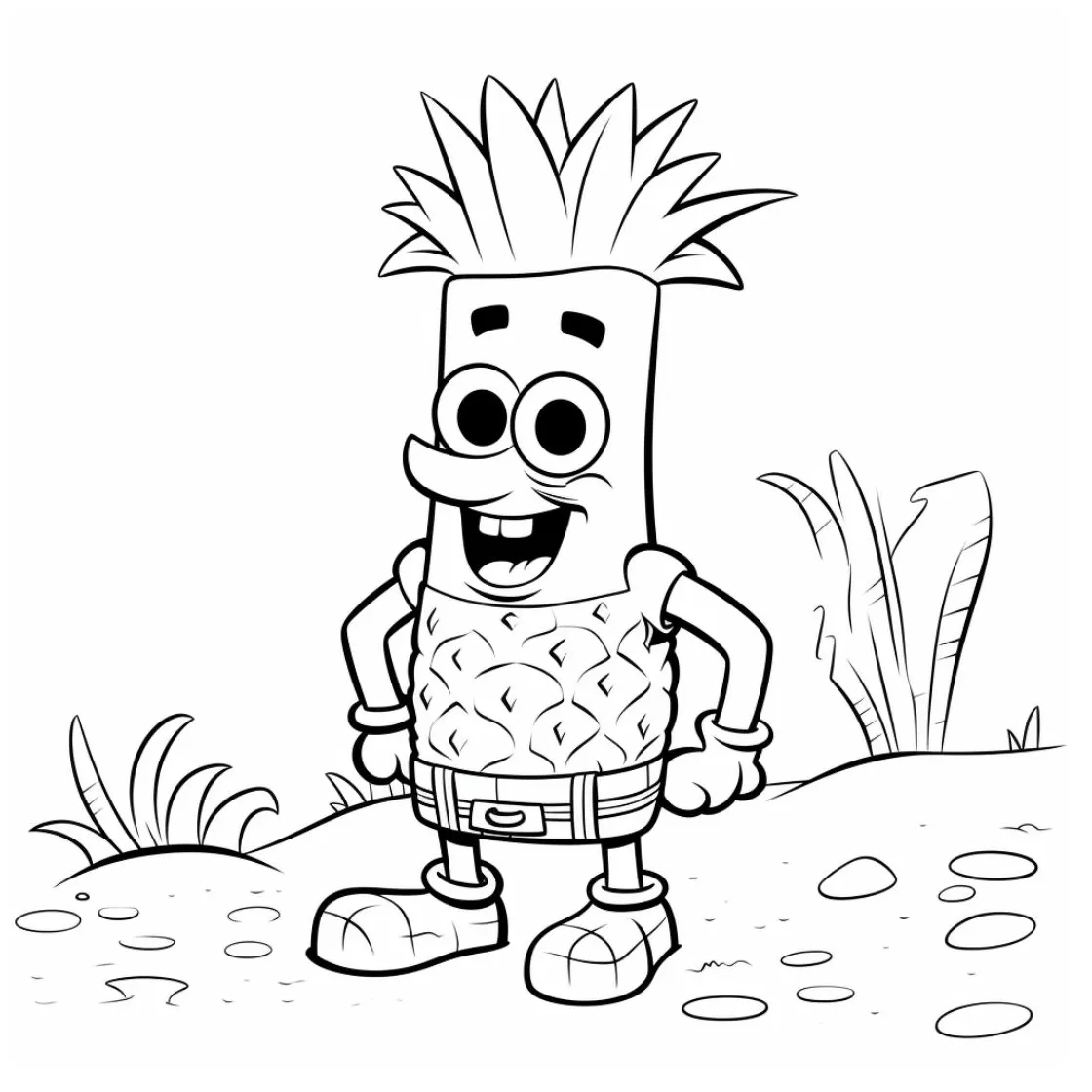Squarepants coloring pages printable coloring page