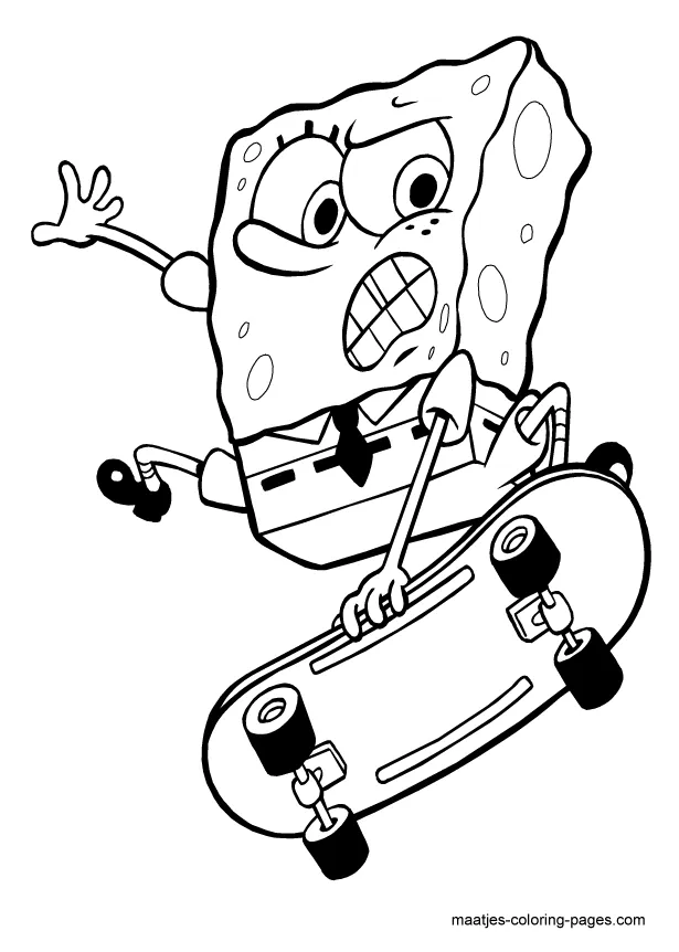 Spongebob squarepants coloring page
