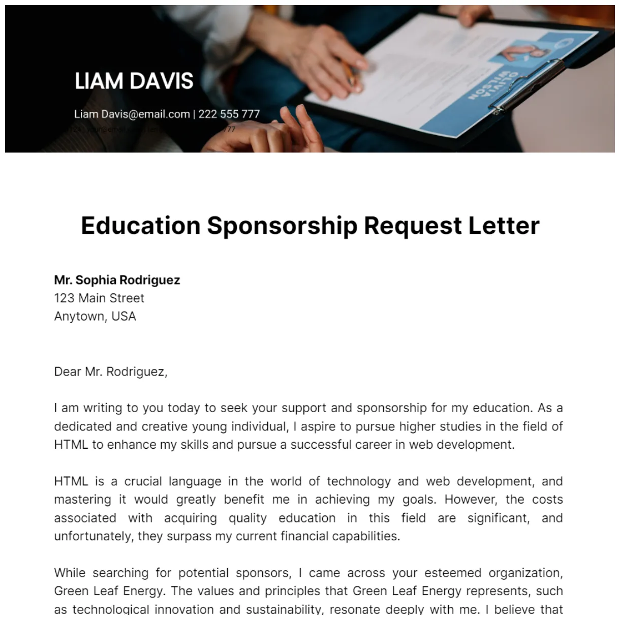 Letter of intent asking for sponsorship request sle infoupdate