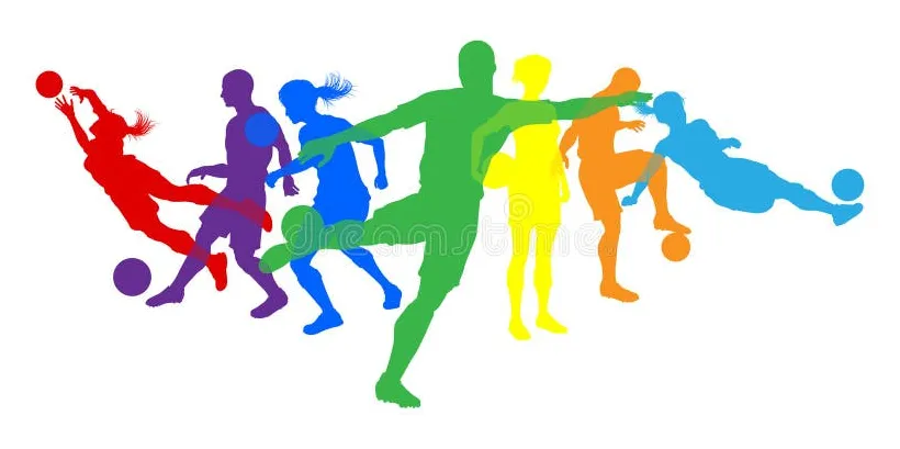 Soccer football players people silhouettes concept stock vector