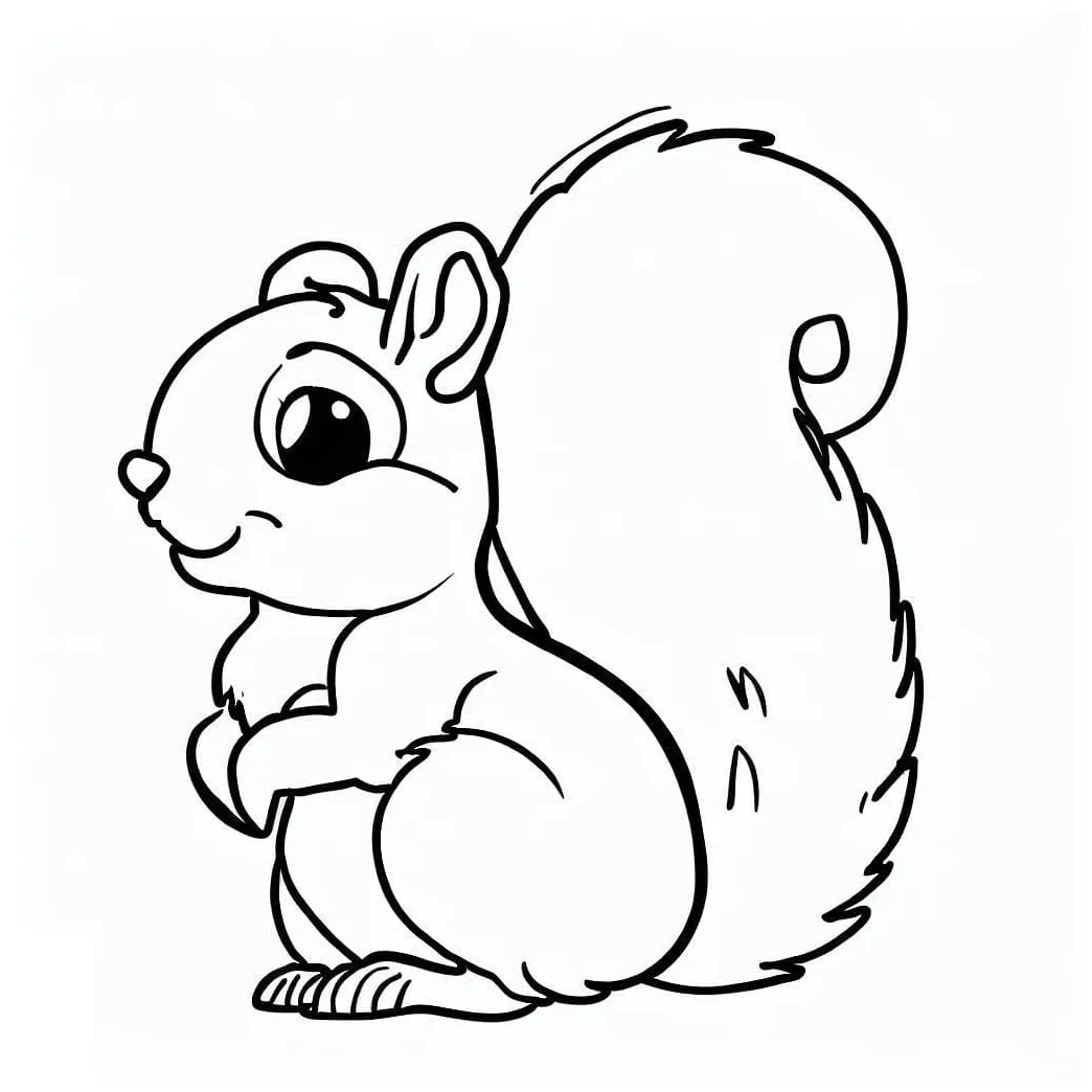 Squirrel coloring pages coloringlib