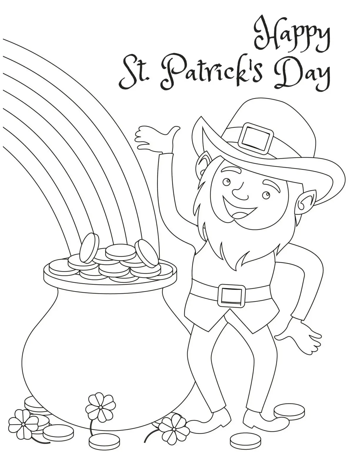 Free printable st patrick's day coloring pages web enjoy these cute st
