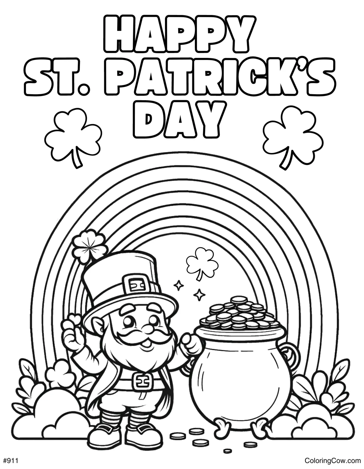 St. Patrick's Day coloring page