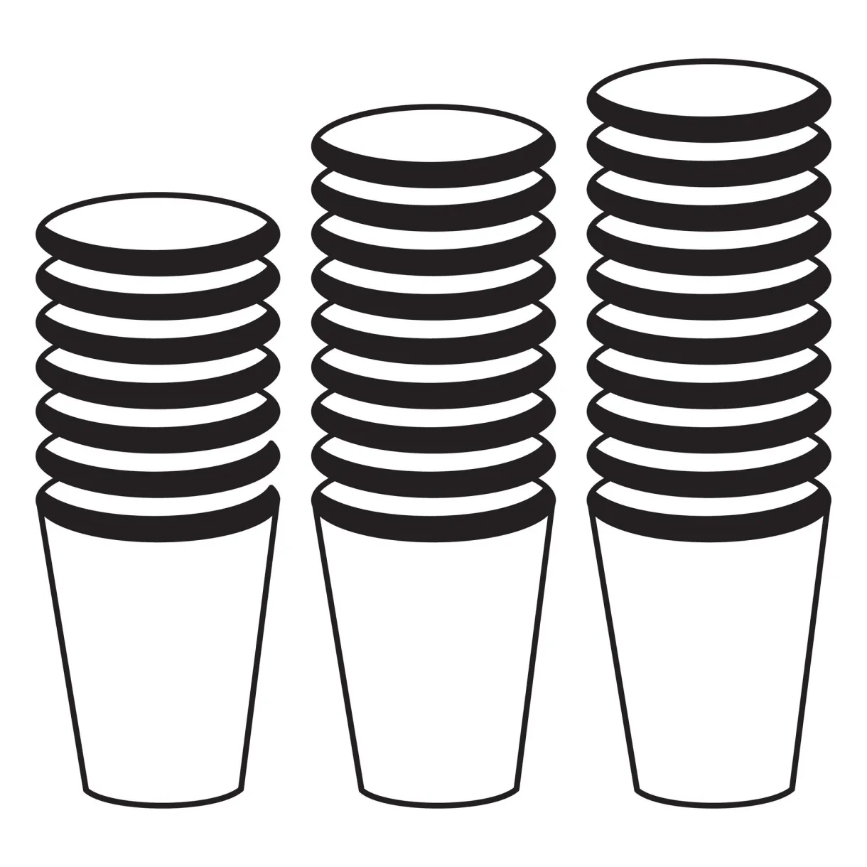 Stacking, Cup, Stacking, Pyramid, Sport, Businessman.Paper coffee cups
