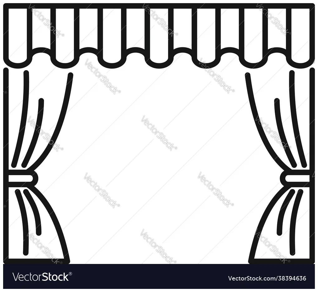 Coloring pages curtains