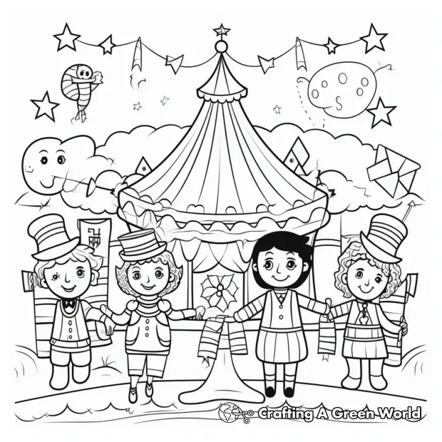 Stage coloring pages free & printable!
