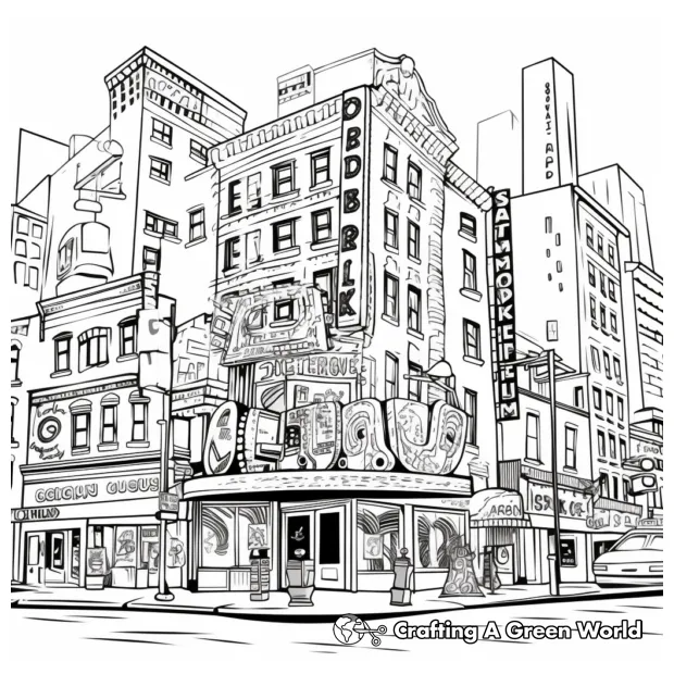 Stage coloring pages free & printable!